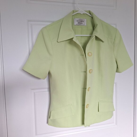 Vintage Apple green summer shorts sleeve jacket - Picture 9 of 12